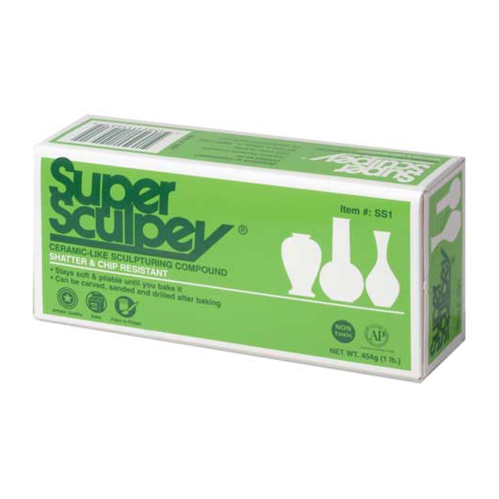 Beige, Polyform, Super Sculpey, Oven Bake, Clay, 1 pound